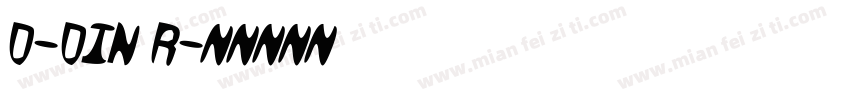 D-DIN R字体转换